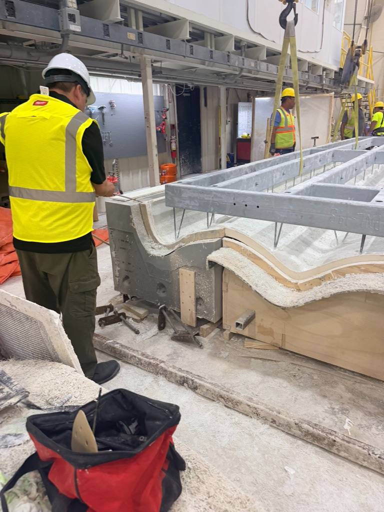 Wave-profile mold in production