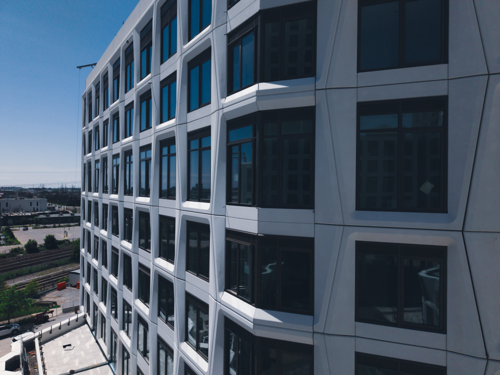 Installed façade