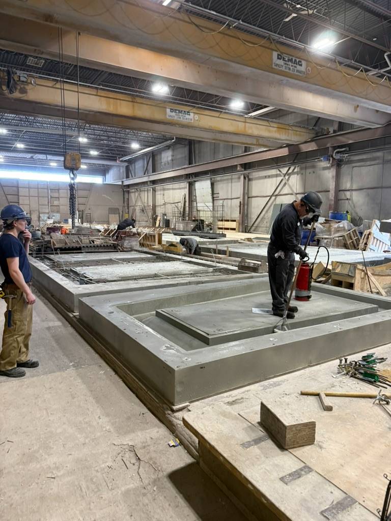 Dundas molds on the casting floor