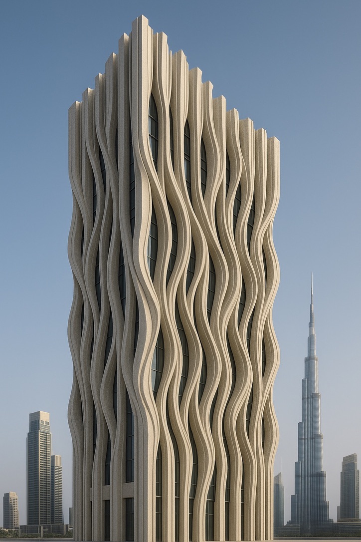 Fluted strand tower concept